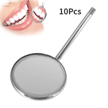 10pcs Inšpekcie Úst Zrkadlo Zubné Úst Zrkadlo Reflektor Nastaviť Nehrdzavejúcej Ocele Zubné Materiál Zubár Vybavenie stomatologickej Starostlivosti Nástroj