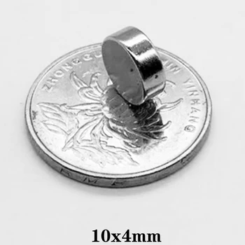10~200PCS 10x4 mm Super Silné Neodýmu Magnet disk 10 mm x 4 mm Silné Magnety 10x4mm Trvalé Malé Okrúhle Magnet 10*4 mm