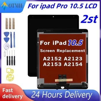2st LCD Pre iPad Pro 10.5 A2123 A2152 A2153 A2154 LCD Displej Dotykový Displej Digitalizátorom. Montáž Kvality S Lepidlo