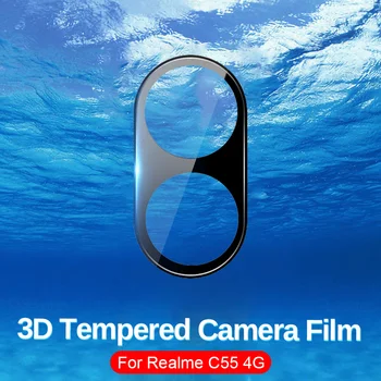 3ks Na Realme C55 4G 2023 Zakrivené Fotoaparát Ochranný Sklenený Kryt Film Realmy C 55 55C RealmeC55 RMX3710 Zadný kryt Prípade Protector