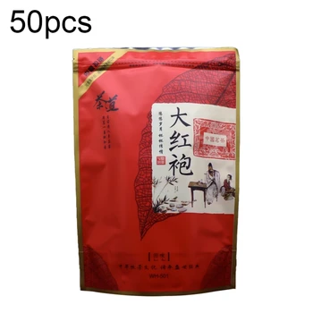 500 G Čínskej Dahongpao Čaj Nastaviť Recyklovateľných Obaloch Taška Dahongpao Zips, Taška Červená