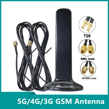 5G 4G LTE 3G GSM Omni Antény WiFi High Gain 15dBi Nepremokavé 600~6000Mhz Antén pre Wifi Router, Modem S RP SMA Male TS9