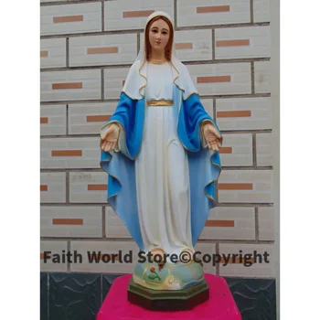 60 CM veľké --TOP Vysoký stupeň Christianism Madonna Domova Dekorácie Náboženské Panny Márie, keramika, Dekorácie socha