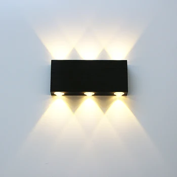 6w LED Vnútorné obloženie Kartáčovaný Zlaté a Strieborné Nástenné Svietidlo Moderný Minimalistický Štýl, Spálne, Obývacej Izby, Chodby, študovňa Decoratio