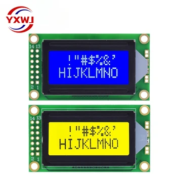 8 x 2 LCD Modul 0802 Charakter Displej Modrá / Žltá Zelená Pre Arduino