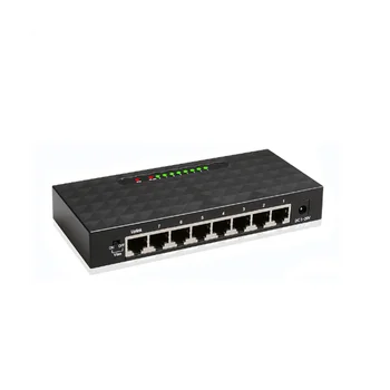 8Port Gigabit Ethernet Switch, Smart Switcher Vysoký Výkon 1000Mbps Sieťový Prepínač RJ45 Rozbočovača Internet Injektor NÁS Plug