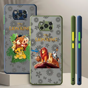 Anime Disney Lion King Prípade pre Xiao Poco X3 NFC M4 F3 F4 GT X4 Pro M5s C40 M3 5G Shockproof Matný Kryt Coque