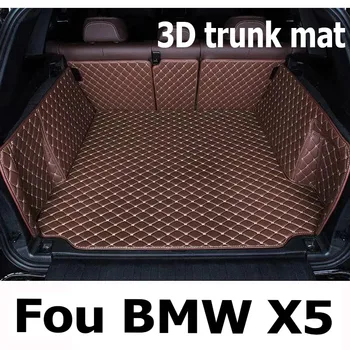 Auto rohož batožinového priestoru pre BMW X5 E53 Päť sedadiel 2004 2005 2006 2007 náklad líniové koberec interiéru príslušenstvo kryt