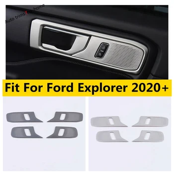 Bočné Vnútorné Dvere, Rukoväť Miska Chytiť Dekorácie Rám, Kryt Výbava Vhodné Pre Ford Explorer 2020 - 2023 Interiérové Doplnky