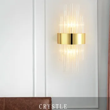 Crystal LED Nástenné Svietidlo Moderného Svetlo Luxusné Nástenné svietidlo Vnútorné Osvetlenie Domova Stenu Sconces Pre Obývacia Izba, Spálňa Posteli