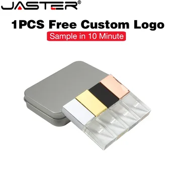 Crystal Memory Stick 128 GB Voľného Vlastné Logo USB Flash Disk 64 GB Železa Okno Pero Disk 32GB Nepremokavé U Disku 16 GB Kreatívny Darček