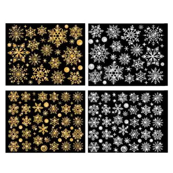 Elektrostatické Stenu, Nálepky Tvorivé Veselé Vianoce Snowflake Sklenené Okno S Účinnosťou Lesk Party Dekorácie Nový Rok Tapety
