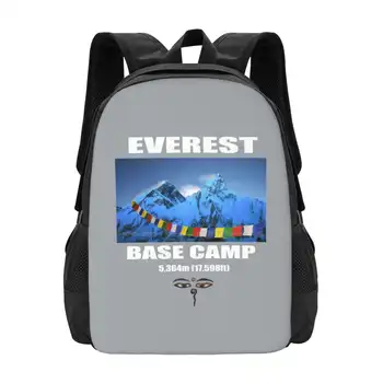 Everest Base Camp Školské Tašky Cestovné Notebook Batoh Himalájach Hory Známe Horské Najvyššia Hora Dobrodružstvo Treking