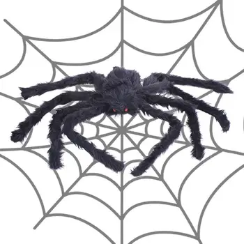Falošné Spider Chlpaté Obrieho Pavúka S Červenými Očami Živý Lesklé Plyšové Veľký Pavúk Pre Záhrad, Kaviarní, Strašidelné Domy Divadlo Ukazuje, Bary
