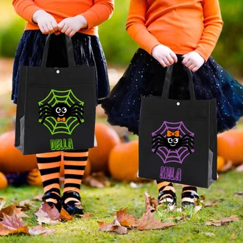 Halloween Tote bag Osobné Halloween taška Plátno Tote Halloween taška Úrody Taška Trick or Treat Taška