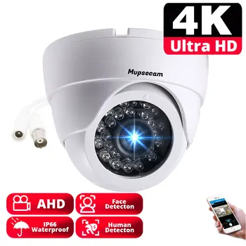 HD 4K 8MP AHD Kamery CCTV kamerový Kamery Vonkajšie Nepremokavé Bullet Analógový INFRAČERVENÉ Nočné Videnie Kovové Dome Bezpečnostné Kamery
