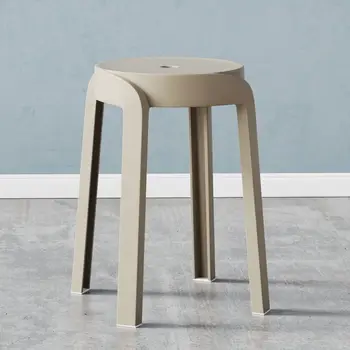 HH307 môže zamiešať kolo stoličku a stolček jednoduchosť čistá červená móda, jednoduché plastové stolice pribrala domov