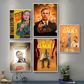 HOT!!! Klasické Filmové Lepšie Zavolať Saul Vintage Plagáty Sticky Whitepaper Nálepky, HOBBY Miestnosť, Bar, Kaviareň v Miestnosti Stenu Decor