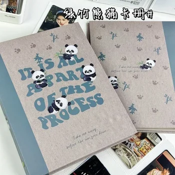 IMYY A5 Kpop Photocard Držiteľ Idol fotoalbum Karty Binder Zbierať Knihy Roztomilá Panda Album pre Fotografie Binder Photocards 콜렉트북
