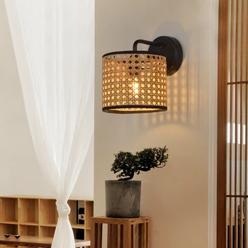 Japonský Štýl Nástenné Svietidlo Tvorivé Osobnosti Obývacia Izba, Spálňa, Nočné Lampy Rodine hotel Zen reštaurácia chodbe nástenné svietidlo