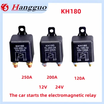 KH180 Automobilový elektromagnetické relé 12V 24V 120A 200A 250A 4PIN vysoký prúd začať predohrev normálne zatvorené relé