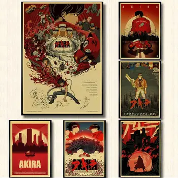 Klasické Anime Akira Plagát Kraft Papier Retro DIY Domáce Spálňa Deti Darček Wall Art Nálepky Dekorácia, Obraz, Maľba