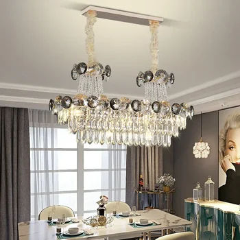 Krištáľový luster obývacia izba, spálňa luxusný moderný minimalistický villa dekoratívne lampy 110V220V podpora prispôsobenia