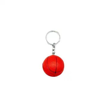Kľúč Držiteľa Simulácia Kolo Loptu Fade-odolný Viacnásobné Použitie Hladký Povrch a Zdobia Prenosný Mini Basketbal Keychain Príslušenstvo