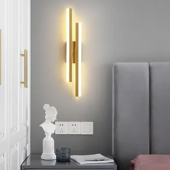 LED Nástenné Svietidlo Nordic Moderný Minimalistický Spálňa Nočná Lampa Tvorivé Schodisko Lampa Obývacia Izba Akrylátové Nástenné Svietidlo