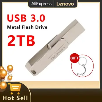 Lenovo 2TB Kovové Pero Disk 128 GB USB Flash Disk 1 TB 512 gb diskom 256 GB Prenosné USB Pamäte 128 GB Vysoká Rýchlosť kl ' úč s Darček reťazca