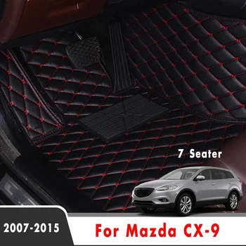 LHD Auto Podlahové Rohože Pre Mazda CX-9 CX 9 CX9 2015 2014 2013 2012 2011 2010 2009 2008 2007 (7 Miestna) Auto Interiérové Doplnky