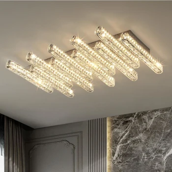 Luxusné led crystal svetlá moderná obývacia izba luster spálňa ostrov dekoratívne lampy
