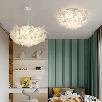 Moderné Tvorivé Pvc Petal Spálňa Stropný Luster pre Obývacia Izba Kuchynský ostrovček detská Izba Kruhovým LED Stmievateľné Stropné Lampy