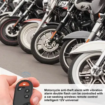 Motocykel Anti Theft Bezpečnostný Alarm Systém Dvoch Spôsobom, Diaľkové Ovládanie Kľúčom Dlhé Vzdialenosti Zapnutia Stráženia Tlaku V Pneumatikách Monitory