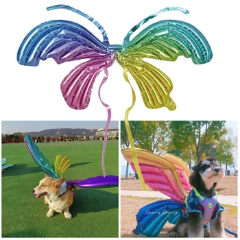 Motýlie pre Psa, Mačku Halloween Kostým Festivalu Zdobiť Foto Rekvizity