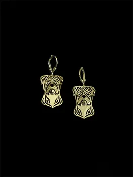 Módny Americký buldog drop zlaté náušnice striebro pozlátené náušnice ženy módne šperky z indie svadobné earing
