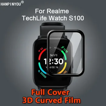 Na Realme TechLife Sledovať S100 Ultra Jasné, Úplné Pokrytie 3D Zakrivené Pokovovanie Mäkké PMMA PET Film Screen Protector -Nie Tvrdené Sklo