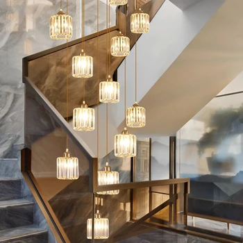 Nordic domova jedáleň Prívesok na čítanie osvetlenie vnútorné osvetlenie crystal lampa visí svetle lustra, svietidlá pre obývacia izba