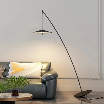 Nordic iny style designer tumbler LED poschodí lampa Obývacia čitáreň Showroom rybár Vnútorné Osvetlenie Rohu Stojí Svetlo