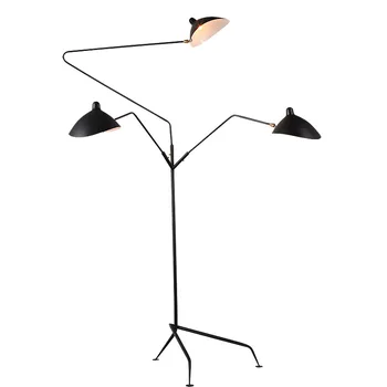 Nordic Nastaviteľný Pavúk Rameno Stojí Diaľkové Dizajnér Statív LED Poschodí svetlo lampy Loft Priemyselné Obývacia Spálňa Vnútorné Osvetlenie