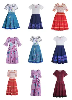 Pepa dospelých šaty, Encanto dospelých šaty, Encanto dámske šaty, encanto kostým Pepa šaty, Pepa kostým isabella mirabel šaty
