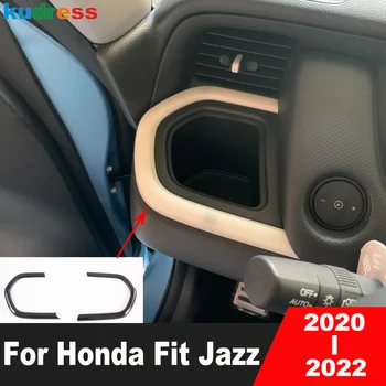 Pre Honda Fit Jazz 2020 2021 2022 Uhlíkových Vlákien Interiéru Vozidla Centrum Ovládacie Konzoly Kryt Lišty Výbava Interiérové Doplnky