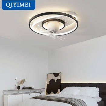 QIYIMEI Moderné LED Stropné Ventilátory S Diaľkovým ovládaním Stmievateľné Pre Obývacej Izby, Spálne, Vnútorné Osvetlenie 3 Rýchlosť Ventilátora Ventilátor Light decor