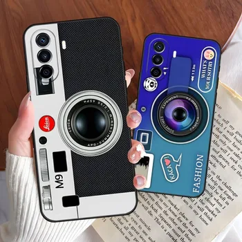 Retro Nostalgia Fotoaparát Telefónu Prípade Pre Česť 70 50 60 X7 X8 30 9 20 10 20I 20S 10i Pro Plus Lite Luxusný Dizajn Zadného Krytu