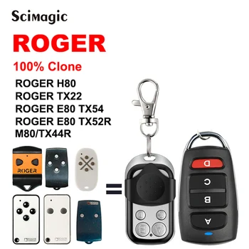 ROGER TX22 H80 E80 Garážové brány Otvárač Bariéru Gate Control Roger E80 TX54R TX52R Diaľkové Ovládanie 433.92 Mhz Pevný Kód
