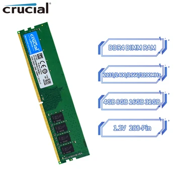 Rozhodujúce Ploche DDR4 Ram 4 GB 8 GB 16 GB 32 GB 2133MHz 2400HMz 2666HMz 3200MHz PC4-19200 21300 25600 288-Pin 1.2 V Dual Channel