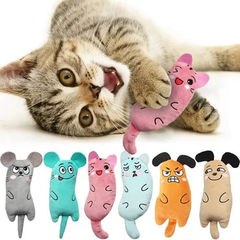 Roztomilé Mačacie Hračky, Zábavné Interaktívne Plyšové Cat Hračka Mini Zuby Brúsenie Catnip Hračky Mačiatko Žuvanie Myši Hračky Domáce Zvieratá Príslušenstvo