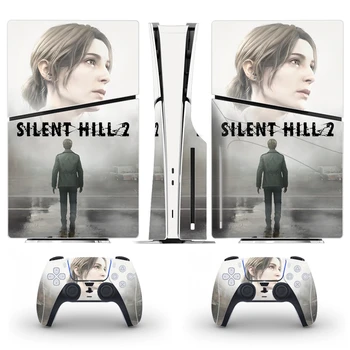 Silent Hill 2 PS5 Slim Disk Pokožky Nálepky Kryt Kotúča, pre Konzoly a 2 Radiče Nové PS5 Slim Disk Pokožky Vinyl