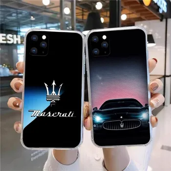 Smart M-Maseratis Mobilný Telefón Prípad pre Huawei P50 P30 P40 Pro Mate 40 30 Pro Nova 8 8i Y7P Česť Jasné Kryt Telefónu Funda