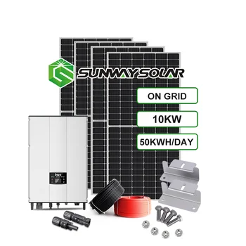 Sunway 100 kw, ktorý Solárny Panel Systému Na Grid Kit 10kw 8kw 6kw 5000 W Solárny Panel Súprava Solárnej 5kw
